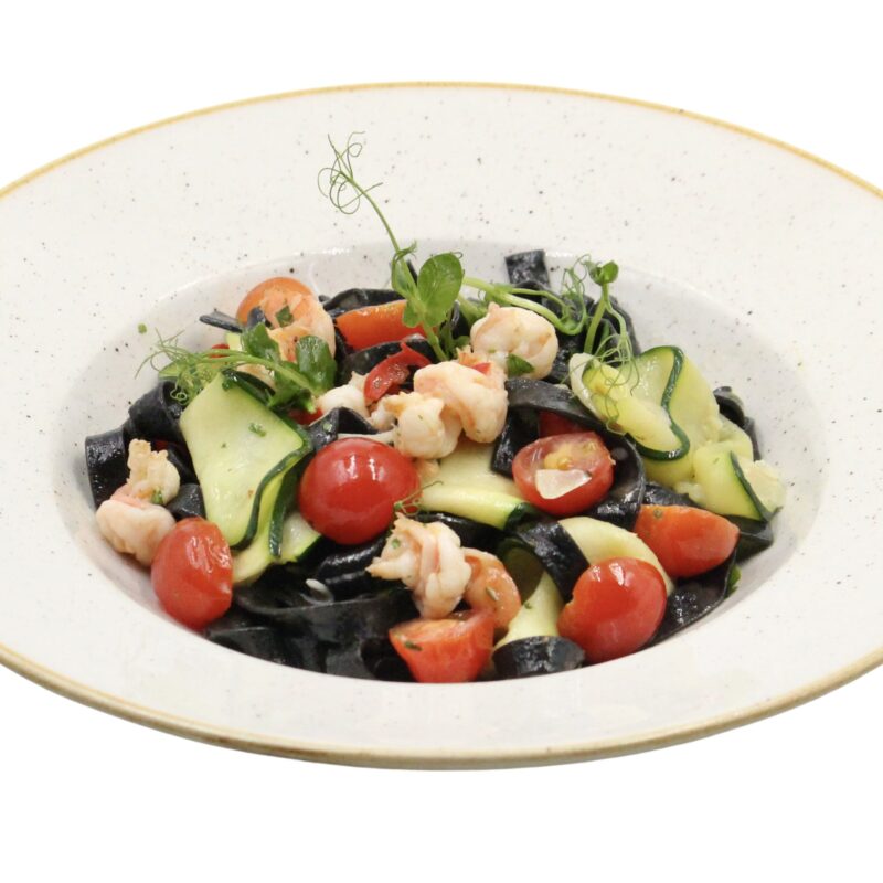 Tagliatelle nero gamberi