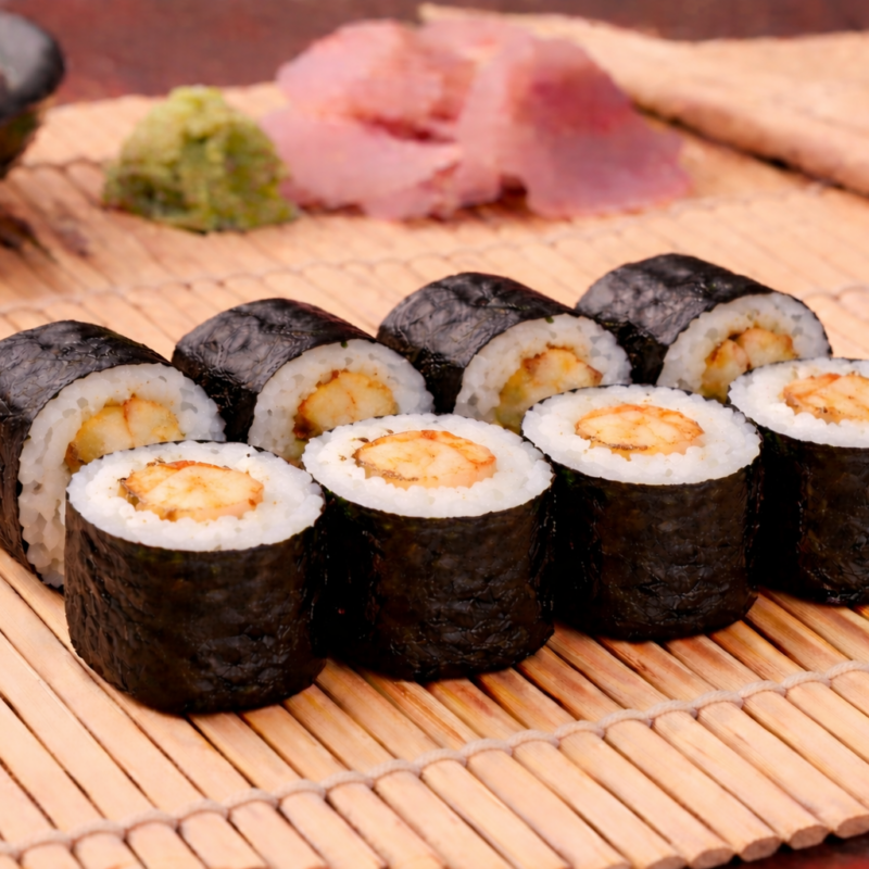 Hosomaki ebi ten (krewetka w tempurze) 8 szt.